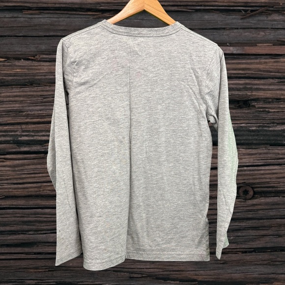 Hurley Gray Long Sleeve Tee with Blue and Green Logo - Picture 2 of 3